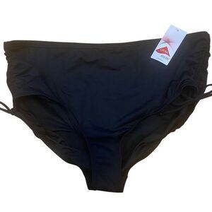 Lands End Lycra NWT xtra life size 2XL swim bottoms black